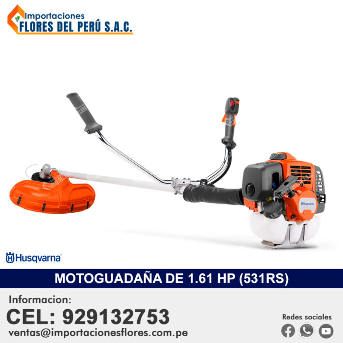 DESBROZADORA HUSQVARNA 531RS DE 1.61 HP